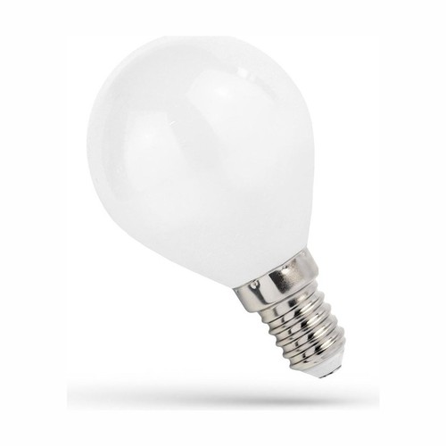 Ampoule LED sphérique E14 5,5W - G45, verre mat