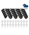 20 pcs. LEDlife spot encastrable Inno88 extérieur - Incl. 6W GU10, noir, IP44, homologué pour isolation