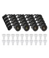 20 pcs. LEDlife spot encastrable Inno88 extérieur - Incl. 6W GU10, noir, IP44, homologué pour isolation