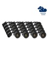 Lot de 20 spots encastrables GU10 Inno88 Extérieur - Noir, IP44, certifié pour contact avec isolant