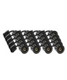 Lot de 20 spots encastrables GU10 Inno88 Extérieur - Noir, IP44, certifié pour contact avec isolant