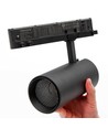 Spot sur rail triphasé 30W dimmable RA92 PRO-CCT - 120lm/W, noir, CCT + luminosité réglables, 3900lm, sans scintillement