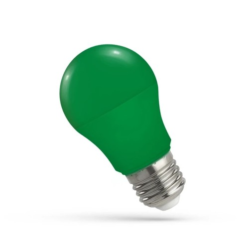 Ampoule LED verte E27 4,9W - A50, dépolie