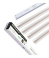 Ensemble de rails LED dimmables Troldtekt 4x120 cm - Encastré, télécommande dimmable, Akustilight incluant câbles et driver