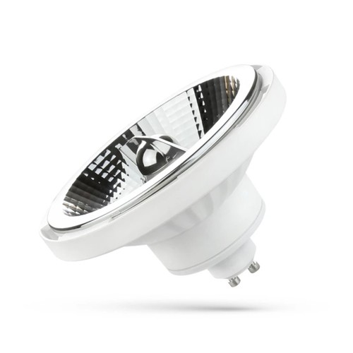 Spot LED GU10 10W dimmable - AR111, blanc, angle de diffusion 20°