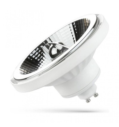 Spot LED GU10 10W dimmable - AR111, blanc, angle de diffusion 20°