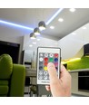 Contrôleur RGBW Sync avec télécommande RF 24 touches - 12V/24V, 4 canaux, synchronisation RJ45, IP20