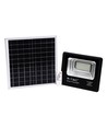 Projecteur LED solaire 60W - 1650lm, IP65, 4000K, noir, avec panneau solaire et télécommande