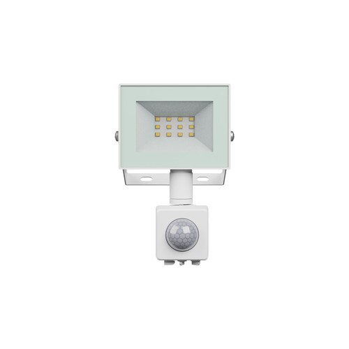Projecteur 10W avec détecteur - IP44, blanc, lampe de travail, capteur PIR