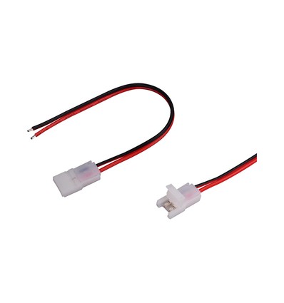 Connecteur 8mm pour ruban LED - Single head, pour ruban monocolore 8mm