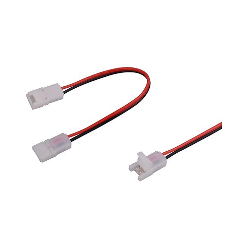 Connecteur pour ruban LED 8mm - Dual Head, 2 fils