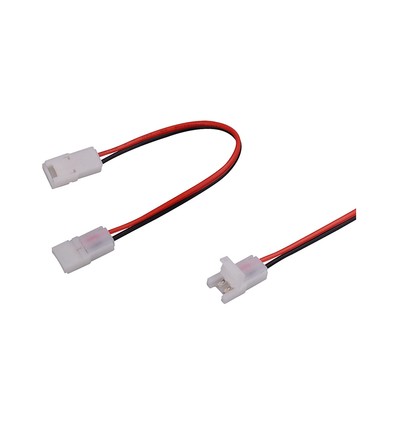 Connecteur pour ruban LED 8mm - Dual Head, 2 fils