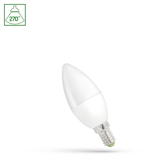 Ampoule LED flamme E14 1W - 6000K (Blanc froid)