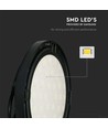 High Bay LED 100W, 120lm/W - 110 degrés, IP65, 6500K, finition noire