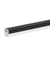Réglette LED 120cm 40W - 107lm/W, Noir, IP20, IK08, câblage traversant, 4000K