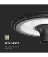 V-Tac 120W lampe de rue LED ronde - Ø60mm, IP65