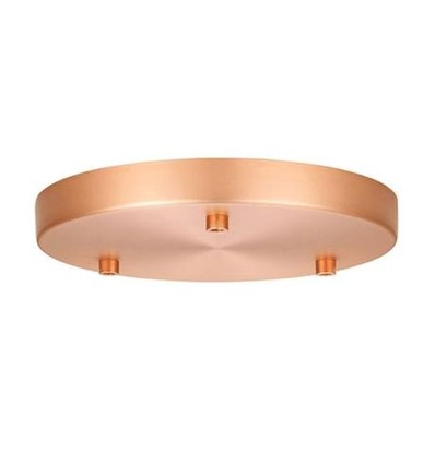 Halo Design - Rosace Ø22 pour 3 lampes - cuivre