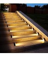 2 pcs. Lampes d'escalier solaires avec capteur - Détection de mouvement + capteur crépusculaire, IP54