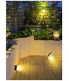 2 pcs Lampes d'escalier solaires avec capteur - Capteur crépusculaire, IP54
