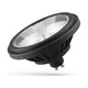 Spot LED GU10 AR111 14W - angle d'ouverture 40°, noir
