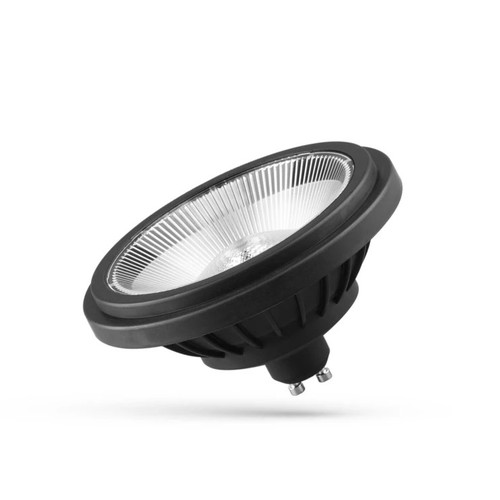 Spot LED GU10 AR111 14W - angle d'ouverture 40°, noir
