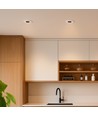 Downlight LED 12W sans éblouissement RA90 CCT Ø86mm - 3 températures de couleur, face blanche, trou : Ø75mm, nid d'abeille