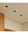 Downlight LED 24W sans éblouissement RA90 CCT Ø135mm - 3 températures de couleur, face blanche, trou : Ø115mm, nid d'abeille