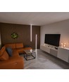 Éclairage pour panneau acoustique, 240 cm, noir - Ensemble complet avec profilé en aluminium et bande LED CCT