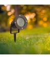 Lampe de jardin GU10 avec piquet - boîtier en aluminium, noir, IP65