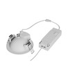 Spot LED encastrable MOBILO 6,5W Ø8,2cm - 130lm/W, CCT, orientable 36°, bord blanc