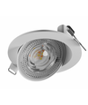 Spot LED encastrable MOBILO 6,5W Ø8,2cm - 130lm/W, CCT, orientable 36°, bord blanc