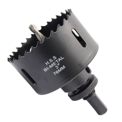 Scie-cloche Ø76 mm avec foret central, pour spot encastré Inno88