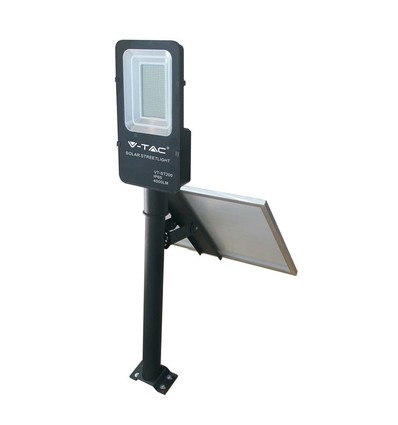Lampadaire LED Solara 50W avec panneau solaire - 4000lm, IP65, 4000K, avec télécommande et batterie