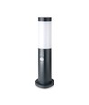Lampadaire avec détecteur PIR E27 - Boîtier en acier inoxydable (45 cm), Gris, IP44