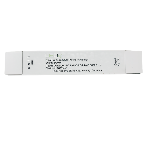 Alimentation 300W / 24V DC - 12.5A, IP20 intérieur, Flicker free