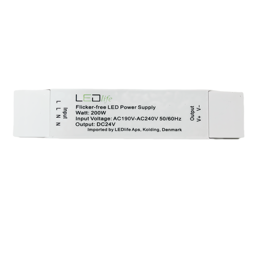 Alimentation 200W / 24V DC - 12.5A, IP20 intérieur, Flicker free