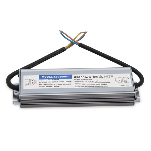 Alimentation 150W / 12V DC - 12,5A, IP67 étanche