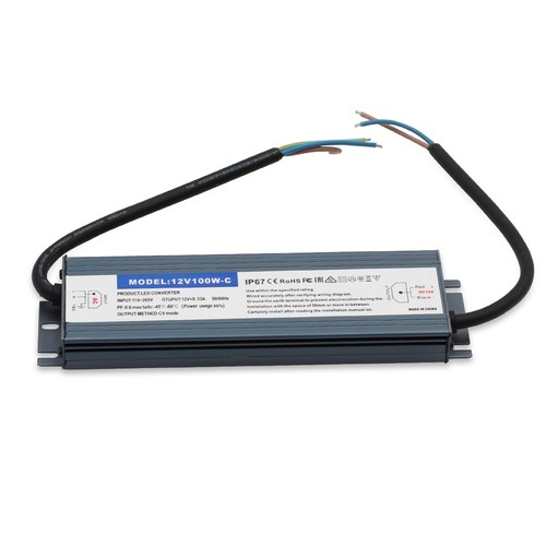 Alimentation 100W / 12V DC - 8.3A, IP67 étanche