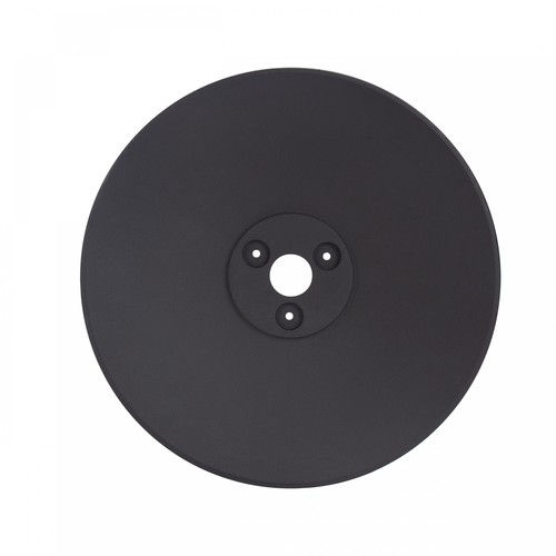 Base noire pour éclairage de façade Piatta 12W - Ø30cm, hauteur 3cm, ronde, noire, accessoire pour la série Piatta
