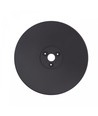 Base noire pour éclairage de façade Piatta 12W - Ø30cm, hauteur 3cm, ronde, noire, accessoire pour la série Piatta