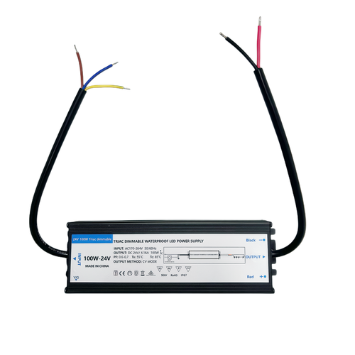 Alimentation dimmable 100W / 24V DC - 4.17A, IP67, Triac