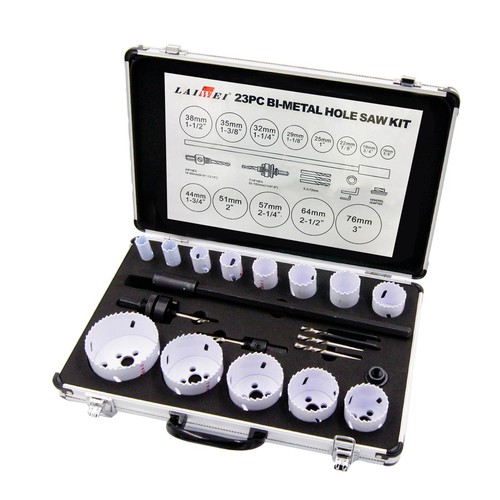 Coffret de 13 scies cloches - Ø16-76mm, mallette en aluminium