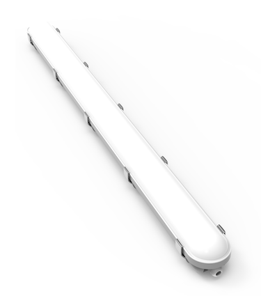 Luminaire 120cm 40W avec gestion de la lumière du jour HiCRI, câblage traversant - IP65, RA90