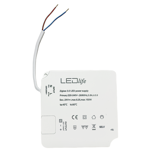 Alimentation Zigbee 150W / 24V DC - 6.25A, IP20 intérieur, compatible Hue