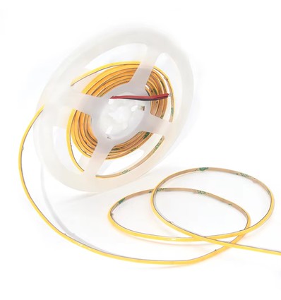 5m 7W/m 3mm Ruban LED COB RA93 - 24V DC, IP20, 400 LED par mètre, COB LED
