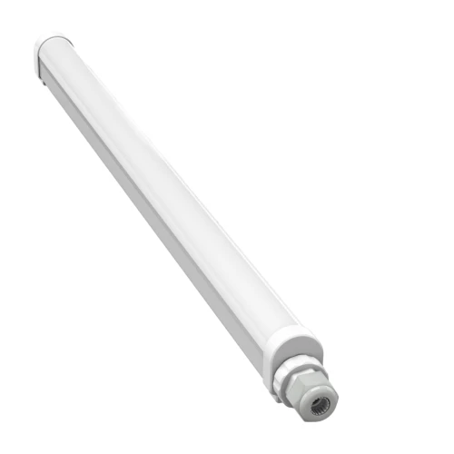 Réglette 60cm 18W, câblage traversant - 130lm/W, IP65