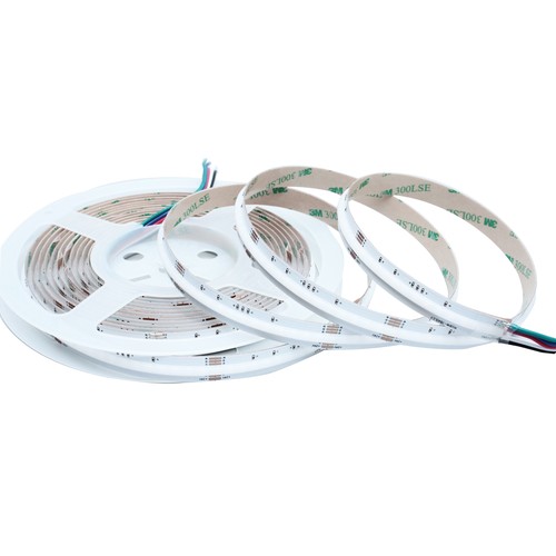 Ruban LED COB 5m 20W/m RGB+WW - 24V DC, IP20, 784 LED par mètre, COB LED