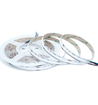 Ruban LED COB 5m 20W/m RGB+WW - 24V DC, IP20, 784 LED par mètre, COB LED