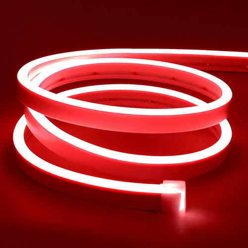 8W par mètre Rouge 8x16 CLIP-ON Neon Flex LED - 24V DC, IP67