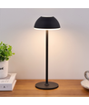 Lampe de table LED rechargeable Intérieur/extérieur - Noir, tactile dimmable, 3 en 1, IP54 extérieur